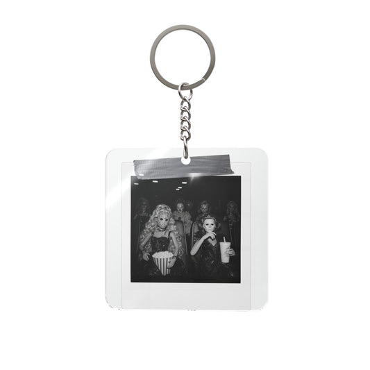 Dolling Up Horror Square Keychain