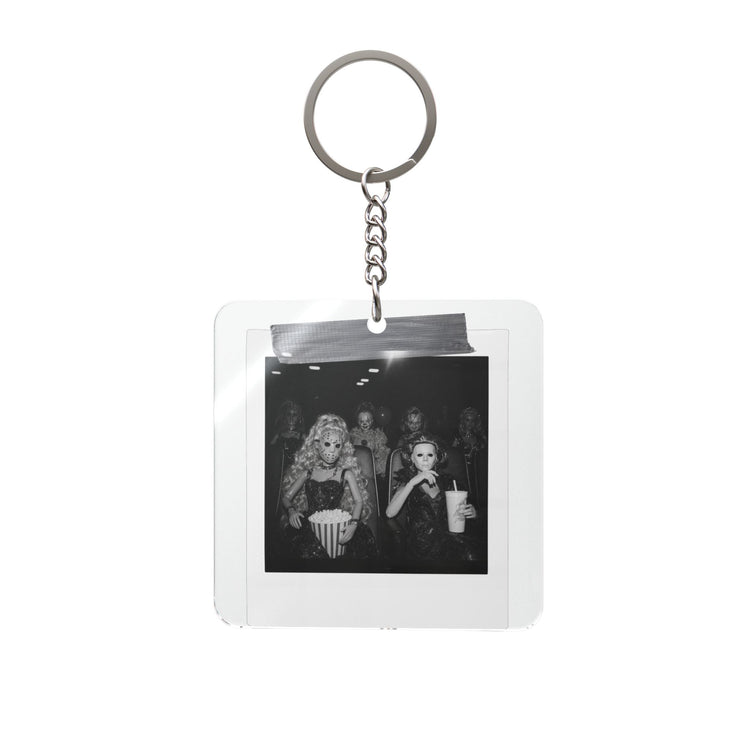 Dolling Up Horror Square Keychain