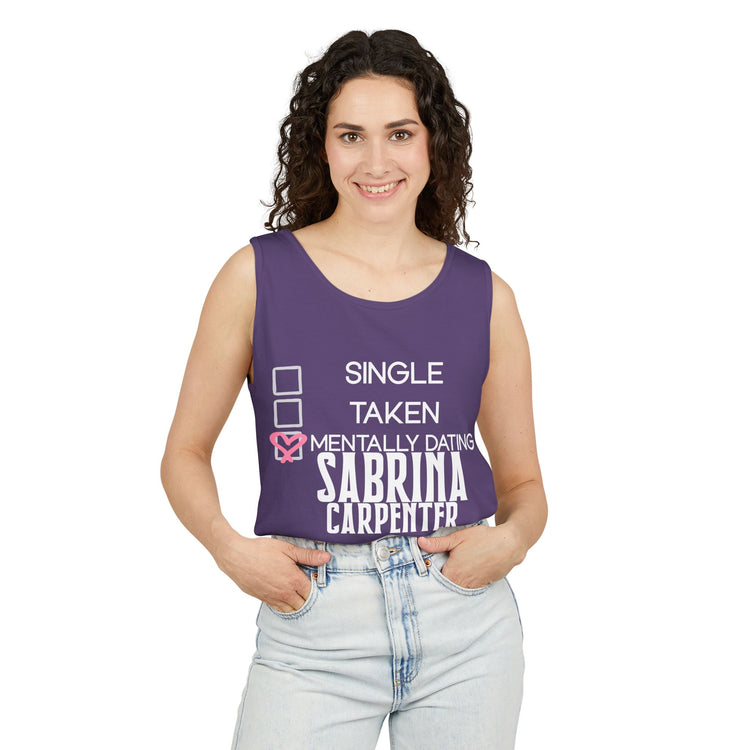 Mentally Dating Sabrina Carpenter Unisex Tank Top - Fandom-Made