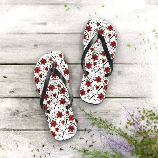 Stranger Things All-Over Print Flip Flops - Fandom-Made