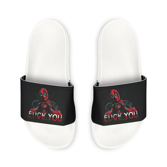 Deadpool Fuck Love Men's Slides - Fandom-Made