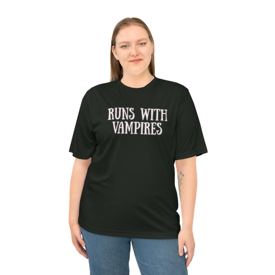 Runs With Vampires Performance T-shirt - Fandom-Made