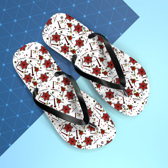 Stranger Things All-Over Print Flip Flops - Fandom-Made