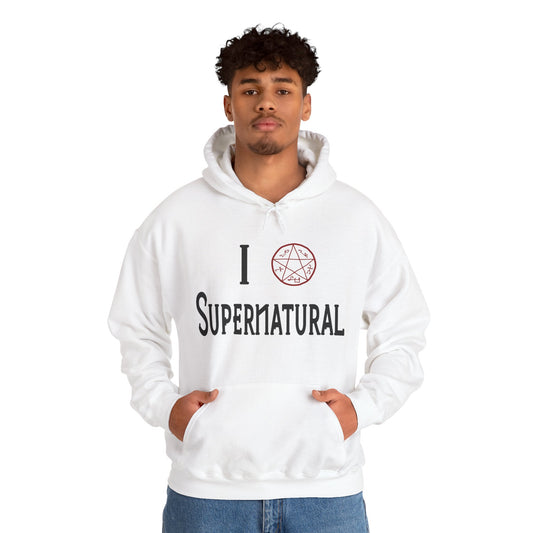 I Love Supernatural Devil's Trap Edition Hoodie - Fandom-Made