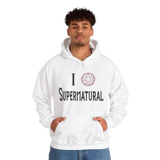 I Love Supernatural Devil's Trap Edition Hoodie - Fandom-Made