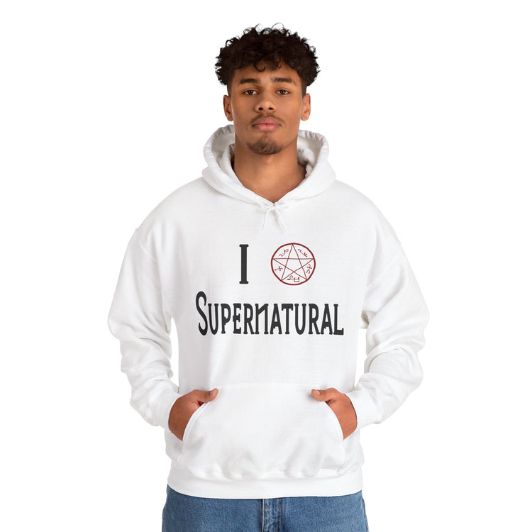 I Love Supernatural Devil's Trap Edition Hoodie - Fandom-Made