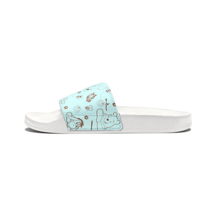 Winnie All-Over Print Youth Slides - Fandom-Made