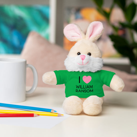 I  Love William Ransom Stuffed Animals with Tee - Fandom-Made