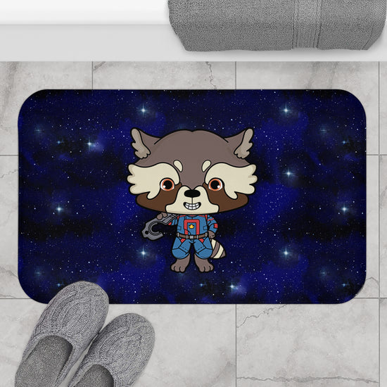 Rocket Raccoon Bath Mat - Fandom-Made