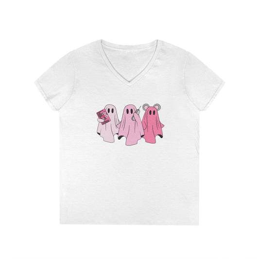 Mean Ghouls Ladies' V-Neck Tee