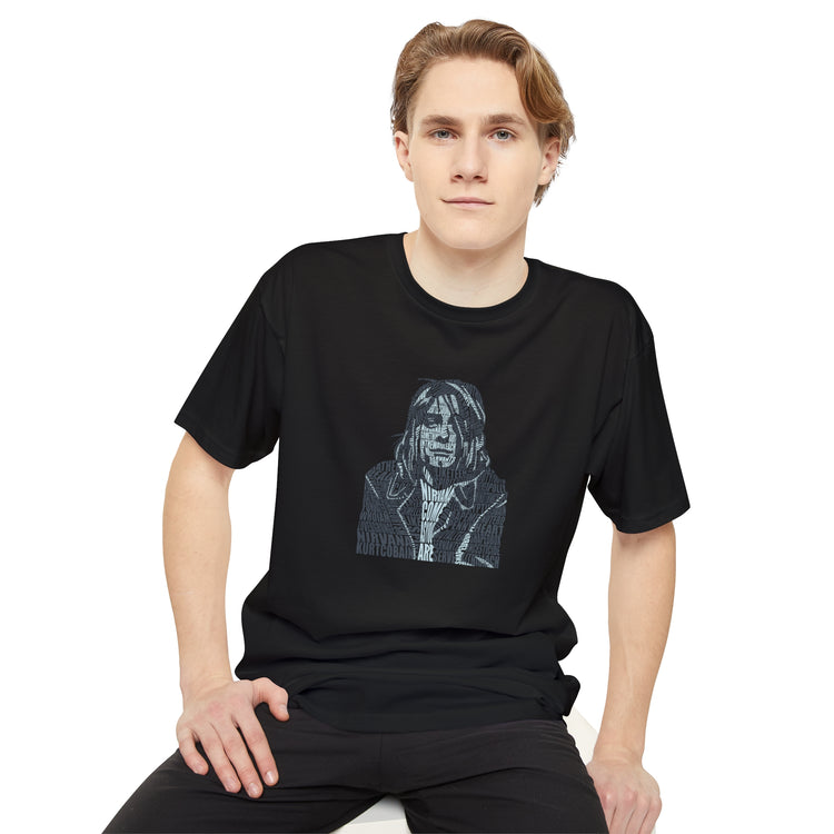 Kurt Cobain Unisex Long Body Tee - Fandom-Made