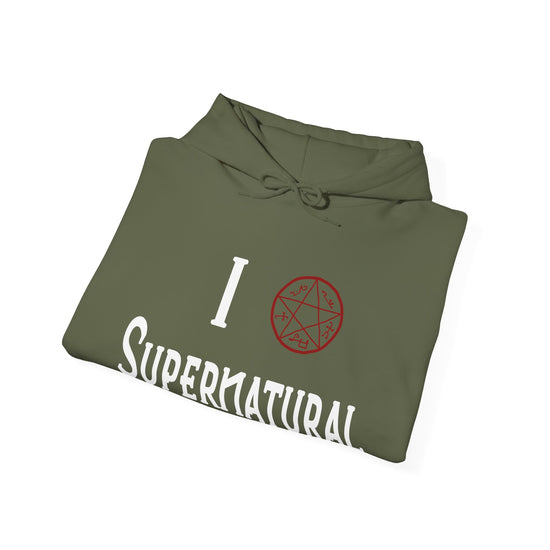 I Love Supernatural Devil's Trap Edition Hoodie - Fandom-Made