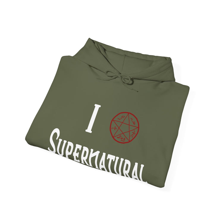 I Love Supernatural Devil's Trap Edition Hoodie - Fandom-Made