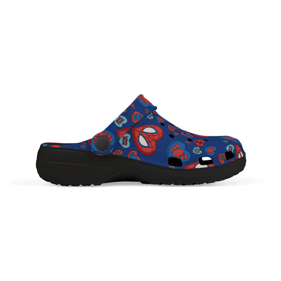 Spidey Conversation Hearts Kids Clogs - Fandom-Made