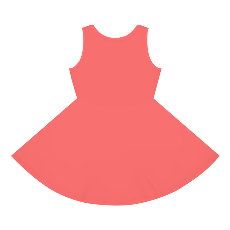 Ariel Bow Girls' Sleeveless Sundress - Fandom-Made