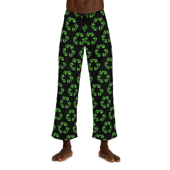 Puff Pass Recycle Men's Pajama Pants - Fandom-Made