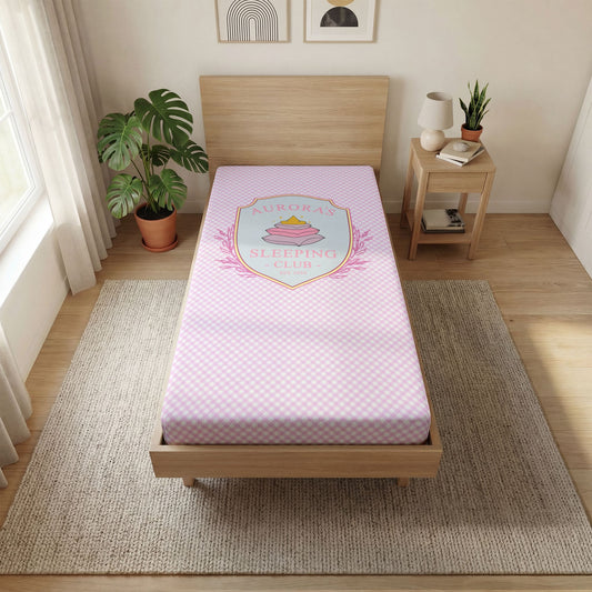Aurora's Sleeping Club Fitted Sheet - Fandom-Made