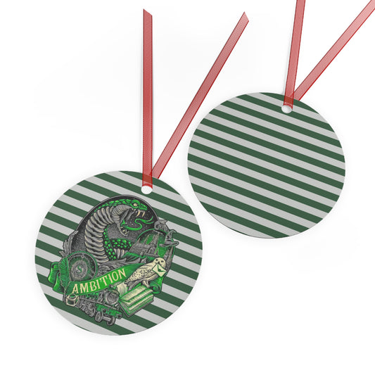 Slytherin Ambition Metal Ornament - Fandom-Made