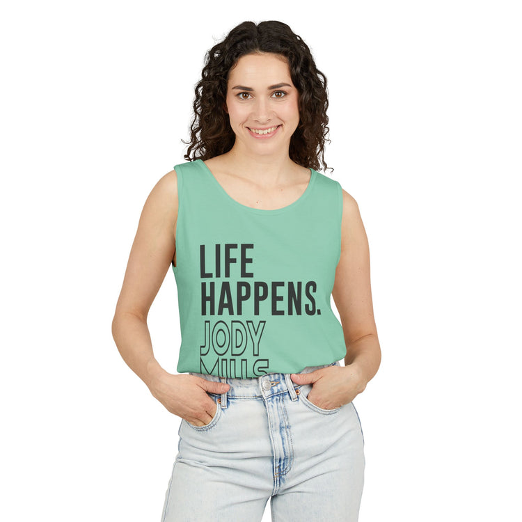 Life Happens Jody Mills Helps Unisex Garment-Dyed Tank Top