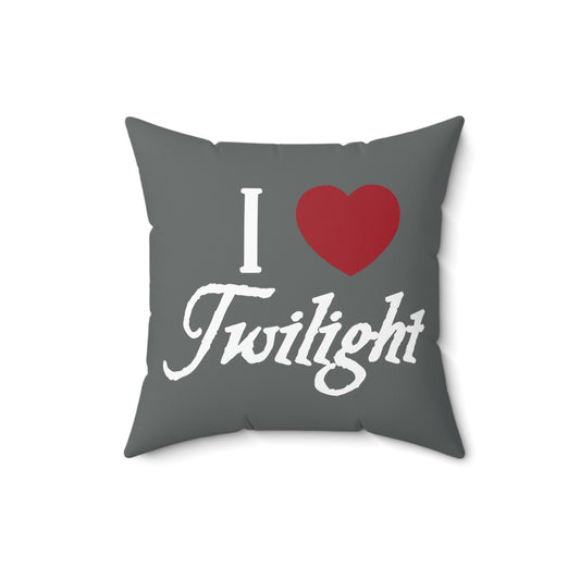 I Love Twilight Square Pillow - Fandom-Made