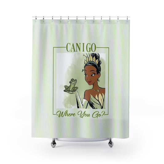 Can I Go Where You Go Shower Curtain - Fandom-Made