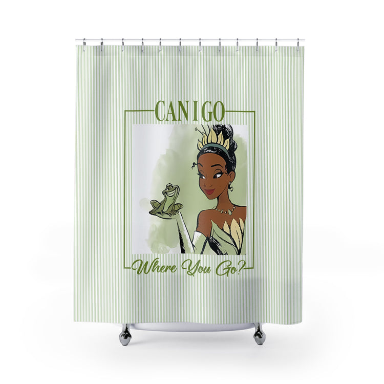 Can I Go Where You Go Shower Curtain - Fandom-Made