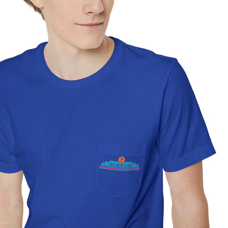 The Peach Pit Unisex Pocket T-shirt - Fandom-Made