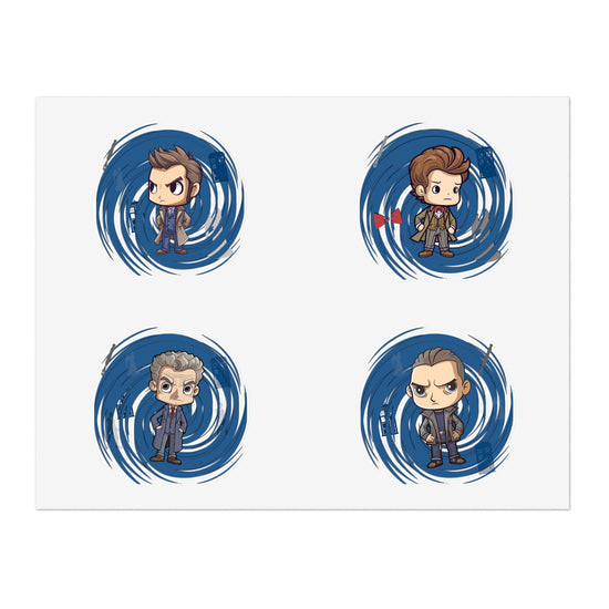 Timey Wimey Doctors Sticker Sheets - Fandom-Made