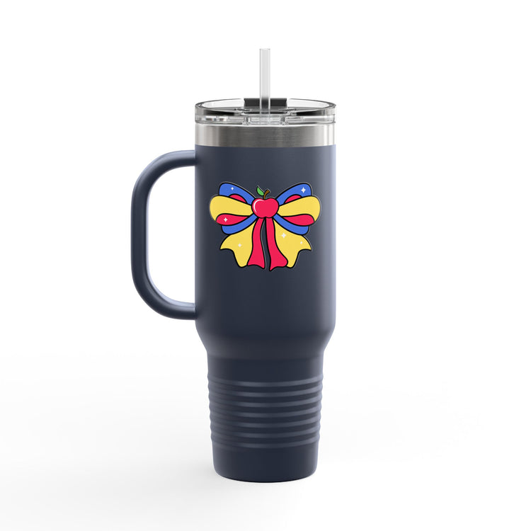 Snow White Bow Insulated Tumbler