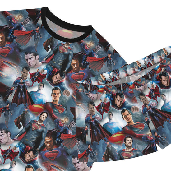 Superman Collage Women's Short Pajama Set - Fandom-Made