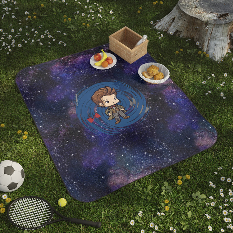 Timey Wimey Eleventh Doctor Picnic Blanket