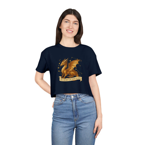 We Do Not Eat Our Allies Crop Top - Fandom-Made