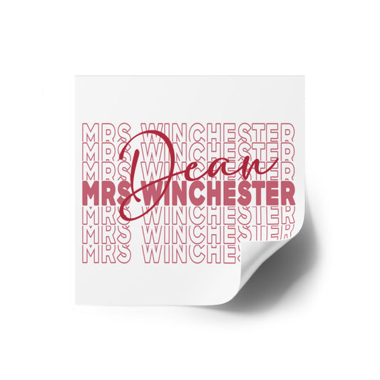 Mrs. Dean Winchester Square Sticker - Fandom-Made