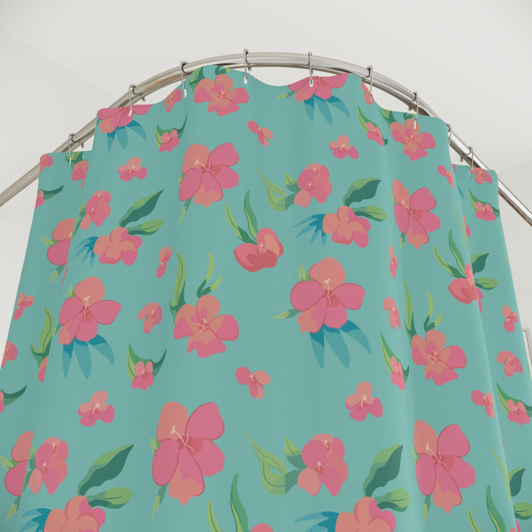 Aloha Boy Shower Curtain - Fandom-Made