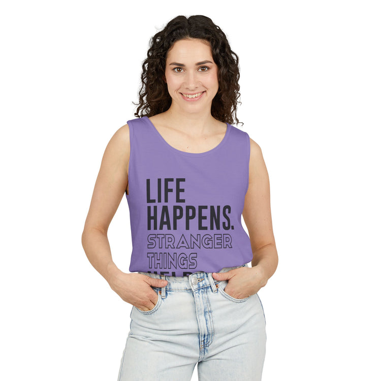 Life Happens Stranger Things Helps Tank Top