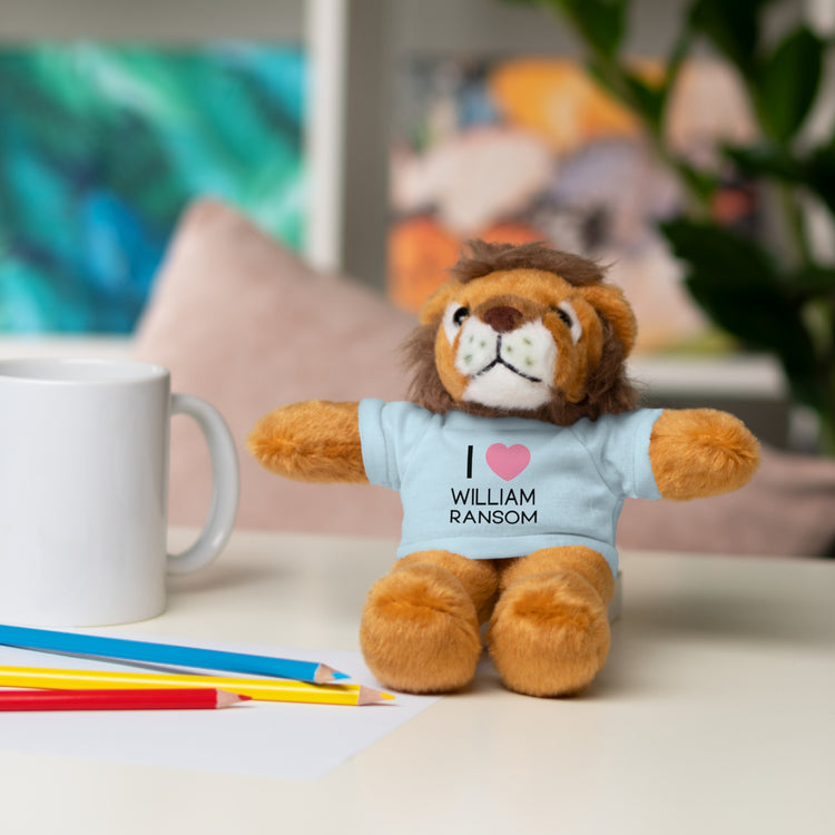 I  Love William Ransom Stuffed Animals with Tee - Fandom-Made