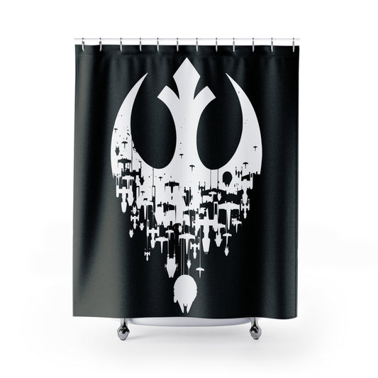 Rebel Ships Shower Curtains - Fandom-Made