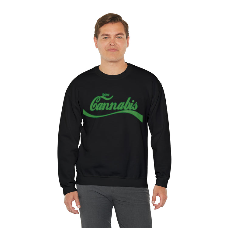 Enjoy Cannabis Crewneck Sweatshirt - Fandom-Made