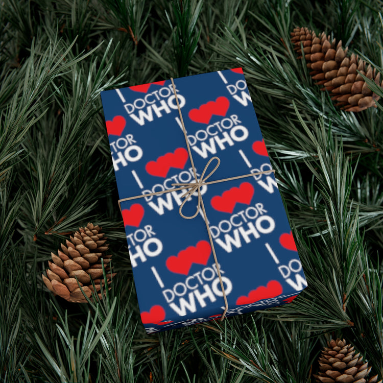 I Love Love Doctor Who Gift Wrap Paper - Fandom-Made