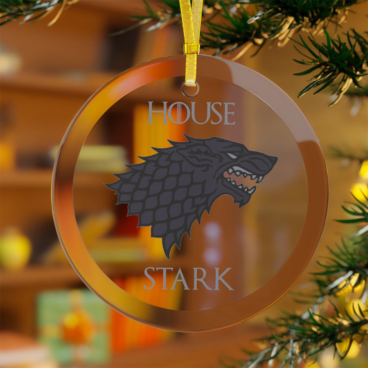 House Stark Glass Ornament