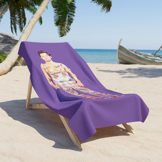 Harry Styles Bubblegum Beach Towel - Fandom-Made