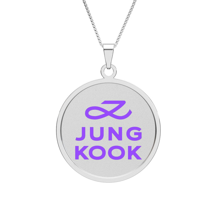 Jung Kook Round Photo Pendant