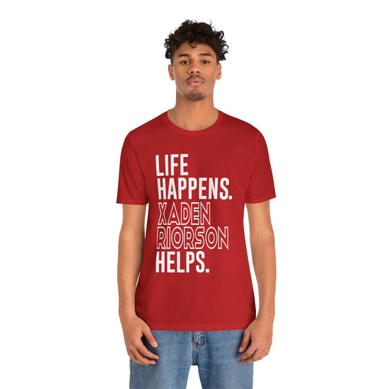 Life Happens Xaden Riorson Helps Unisex T-Shirt - Fandom-Made