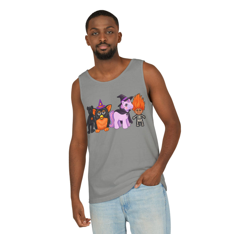 Halloween Nostalgia Unisex Garment-Dyed Tank Top