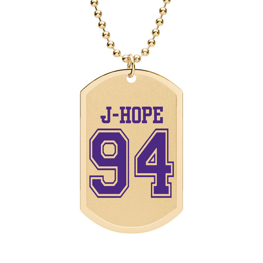J-Hope 94 Dog Tag with Chain