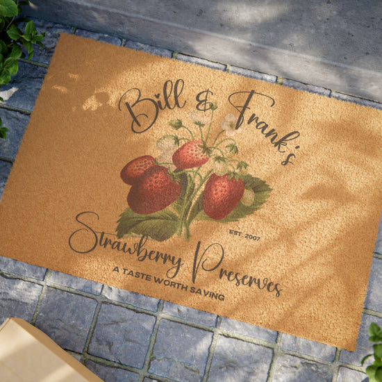 Bill & Franks Strawberry Preserves Doormat - Fandom-Made
