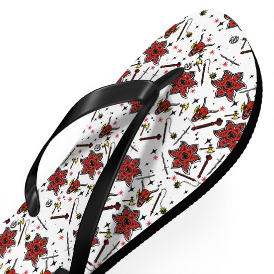 Stranger Things All-Over Print Flip Flops - Fandom-Made