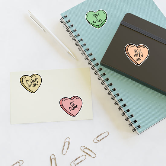 Stoner Conversation Hearts Sticker Sheets - Fandom-Made