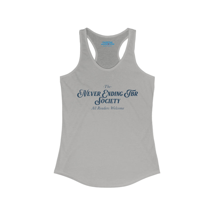 To Be Read Society Racerback Tank