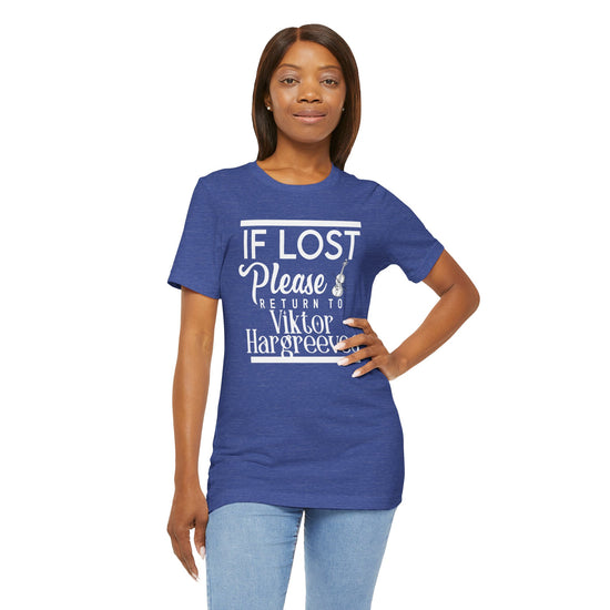 If Lost Return To... Viktor Hargreeves T-Shirt - Fandom-Made
